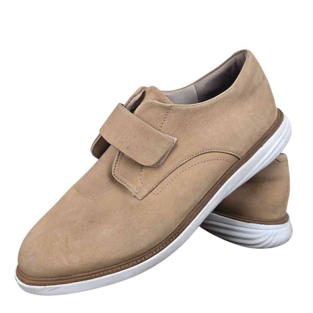 Cole Haan Evolution Velox Women Shoes 9.5 B Tan Leather Comfort Oxford Sneakers